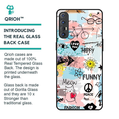 Just For You Glass Case For Oppo Reno 3 Pro