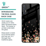 Floating Floral Print Glass Case for Oppo Reno 3 Pro