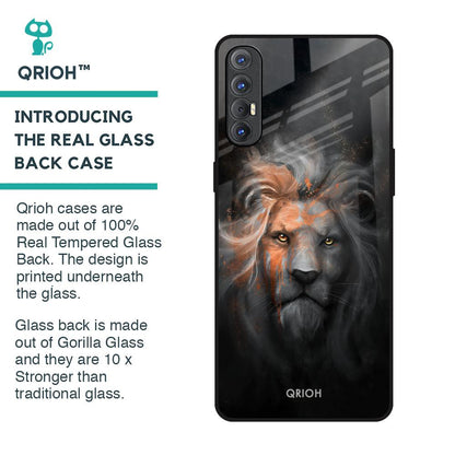 Devil Lion Glass Case for Oppo Reno 3 Pro