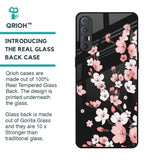 Black Cherry Blossom Glass Case for Oppo Reno 3 Pro