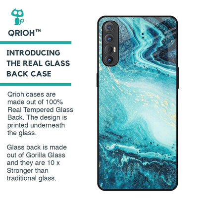 Sea Water Glass Case for Oppo Reno 3 Pro