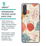 Abstract Faces Glass Case for Oppo Reno 3 Pro