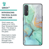 Green Marble Glass Case for Oppo Reno 3 Pro