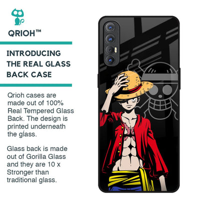 Hat Crew Glass Case for Oppo Reno 3 Pro