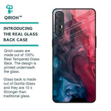 Blue & Red Smoke Glass Case for Oppo Reno 3 Pro