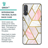 Geometrical Marble Glass Case for Oppo Reno 3 Pro