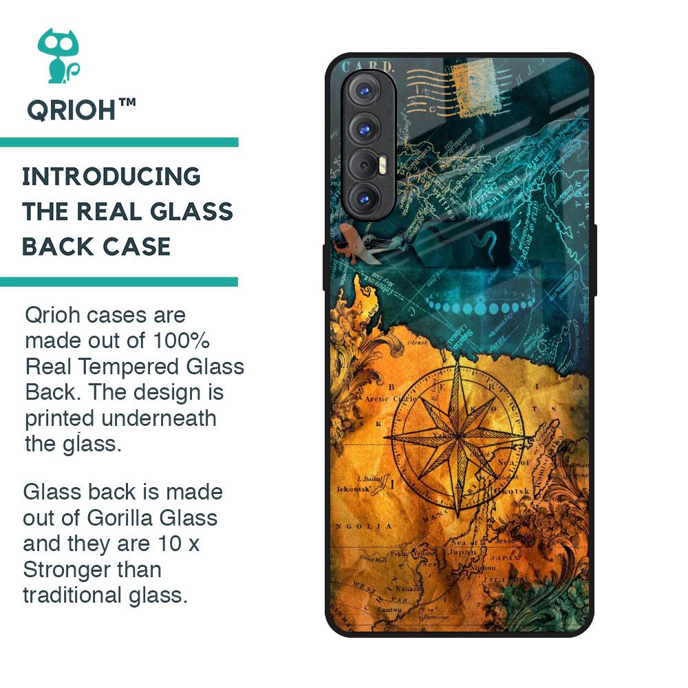 Architecture Map Glass Case for Oppo Reno 3 Pro