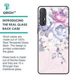 Elegant Floral Glass Case for Oppo Reno 3 Pro