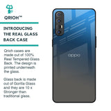 Blue Grey Ombre Glass Case for Oppo Reno 3 Pro