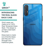 Blue Wave Abstract Glass Case for Oppo Reno 3 Pro