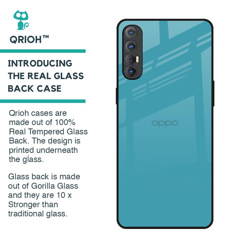 Oceanic Turquiose Glass Case for Oppo Reno 3 Pro