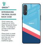 Pink & White Stripes Glass Case For Oppo Reno 3 Pro