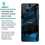 Polygonal Blue Box Glass Case For Oppo Reno 3 Pro