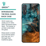 Golden Splash Glass Case for Oppo Reno 3 Pro