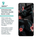 Tropical Art Flower Glass Case for Oppo Reno 3 Pro