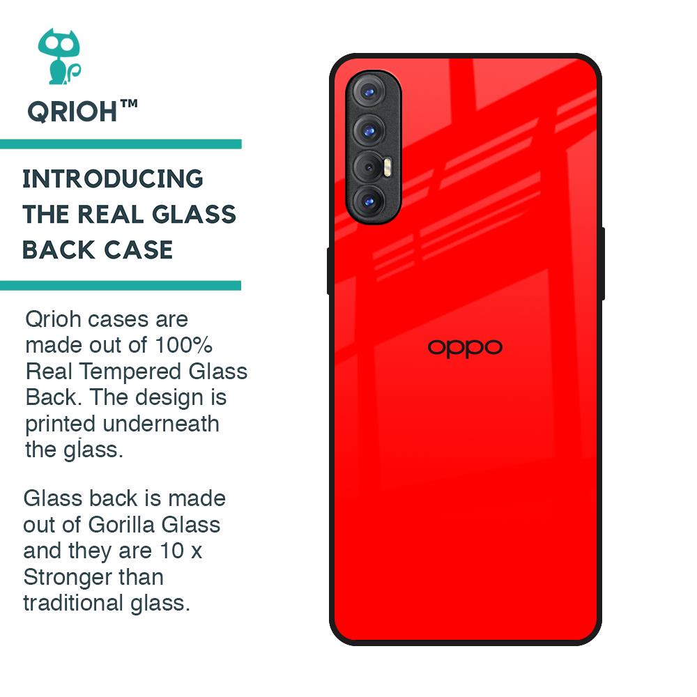 Blood Red Glass Case for Oppo Reno 3 Pro