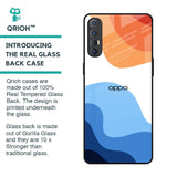 Wavy Color Pattern Glass Case for Oppo Reno 3 Pro