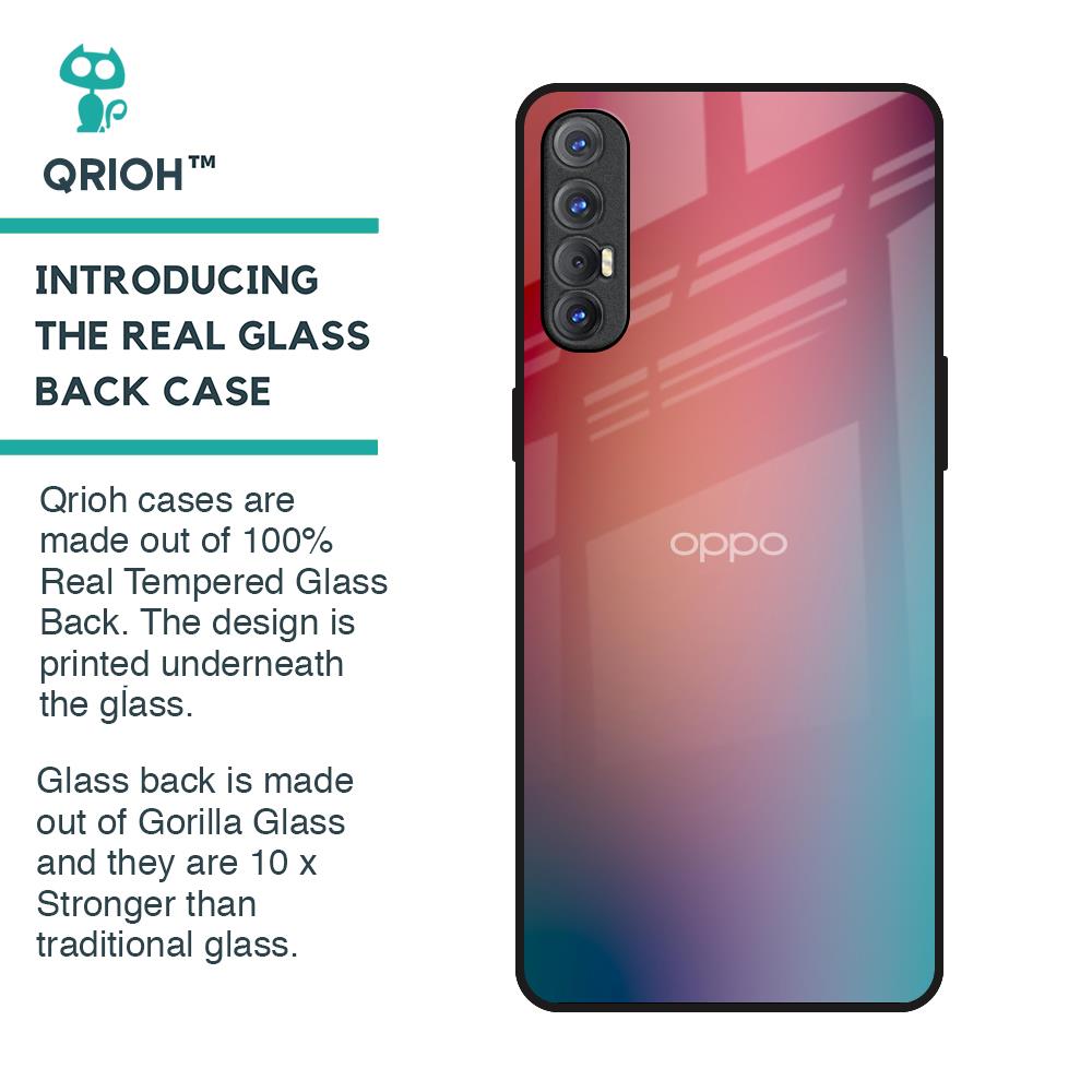 Dusty Multi Gradient Glass Case for Oppo Reno 3 Pro