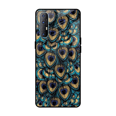 Peacock Feathers Oppo Reno 3 Pro Glass Cases & Covers Online