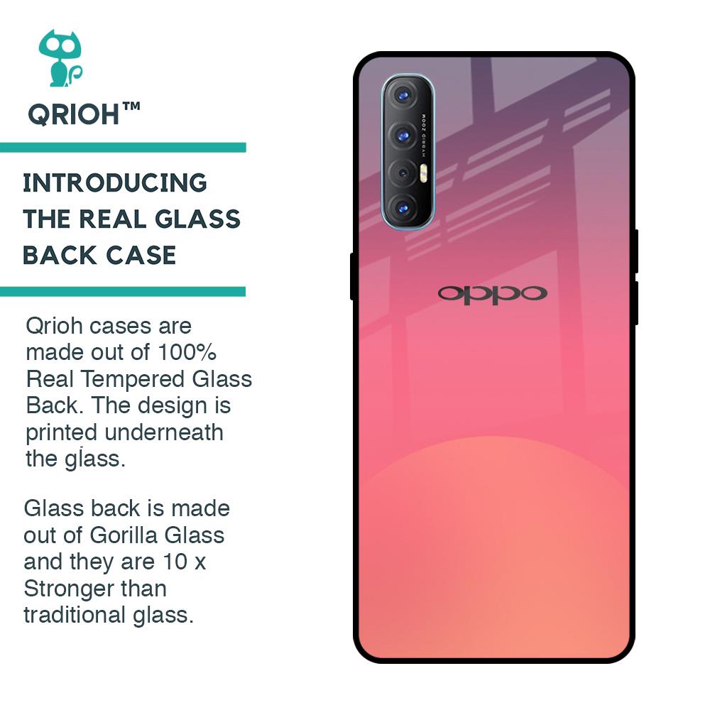 Sunset Orange Glass Case for Oppo Reno 3 Pro