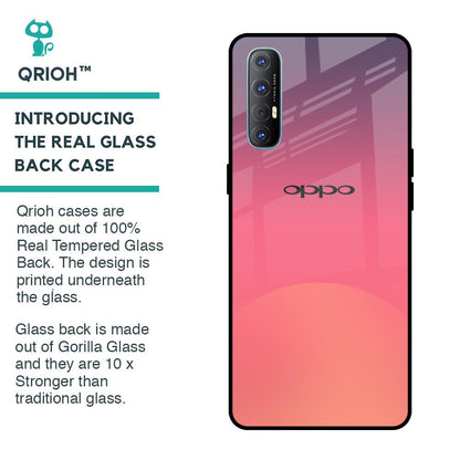 Sunset Orange Glass Case for Oppo Reno 3 Pro