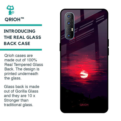 Morning Red Sky Glass Case For Oppo Reno 3 Pro