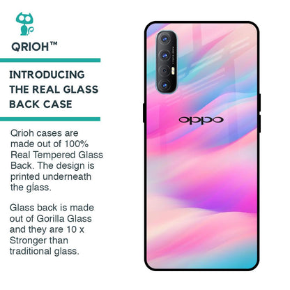 Colorful Waves Glass case for Oppo Reno 3 Pro
