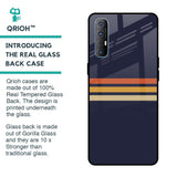 Tricolor Stripes Glass Case For Oppo Reno 3 Pro