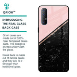 Marble Texture Pink Glass Case For Oppo Reno 3 Pro