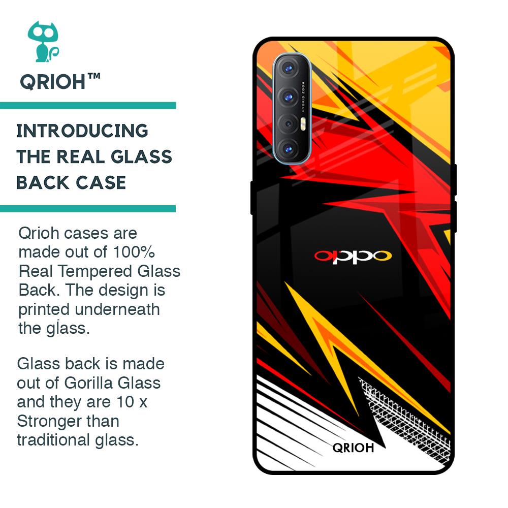 Race Jersey Pattern Glass Case For Oppo Reno 3 Pro