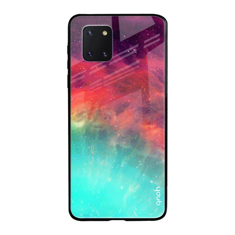 Colorful Aura Samsung Galaxy Note 10 lite Glass Back Cover Online