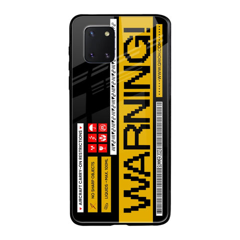 Aircraft Warning Samsung Galaxy Note 10 lite Glass Back Cover Online