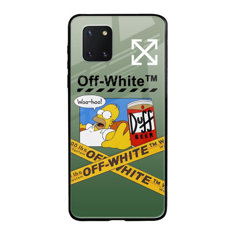 Duff Beer Samsung Galaxy Note 10 lite Glass Back Cover Online