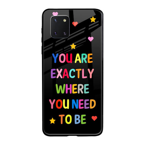Magical Words Samsung Galaxy Note 10 lite Glass Back Cover Online