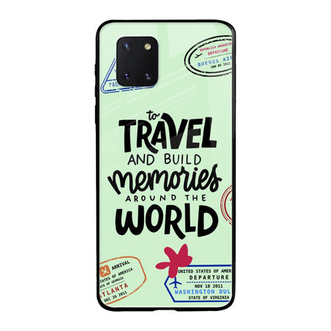 Travel Stamps Samsung Galaxy Note 10 lite Glass Back Cover Online