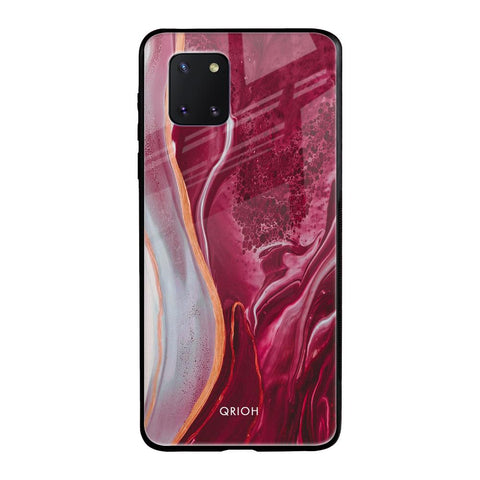 Crimson Ruby Samsung Galaxy Note 10 lite Glass Back Cover Online