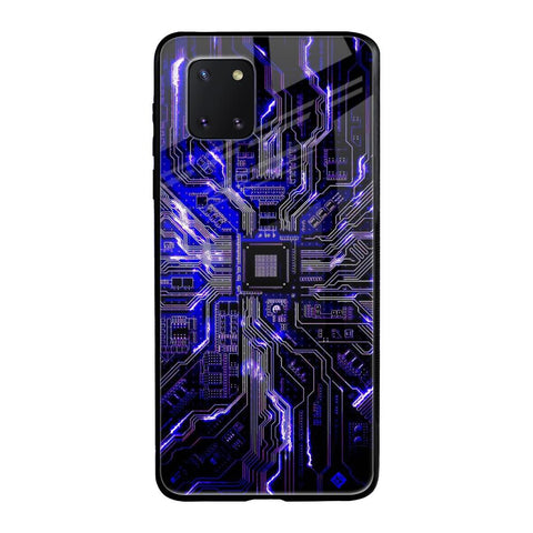 Techno Color Pattern Samsung Galaxy Note 10 lite Glass Back Cover Online