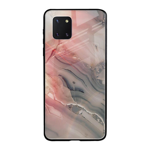 Pink And Grey Marble Samsung Galaxy Note 10 lite Glass Back Cover Online