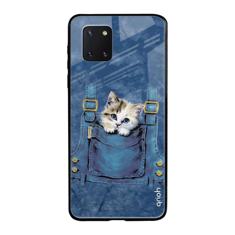 Kitty In Pocket Samsung Galaxy Note 10 lite Glass Back Cover Online