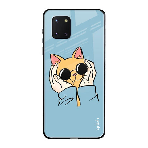 Adorable Cute Kitty Samsung Galaxy Note 10 lite Glass Back Cover Online