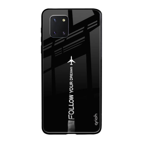 Follow Your Dreams Samsung Galaxy Note 10 lite Glass Back Cover Online
