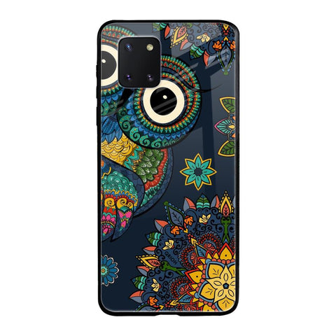 Owl Art Samsung Galaxy Note 10 lite Glass Back Cover Online