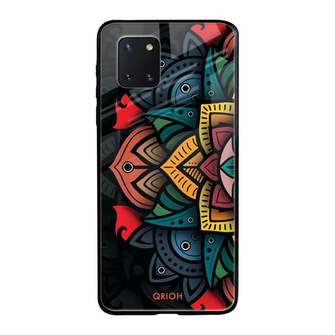 Retro Gorgeous Flower Samsung Galaxy Note 10 lite Glass Back Cover Online
