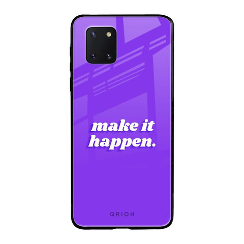 Make it Happen Samsung Galaxy Note 10 lite Glass Back Cover Online