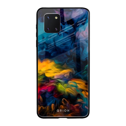 Multicolor Oil Painting Samsung Galaxy Note 10 lite Glass Back Cover Online