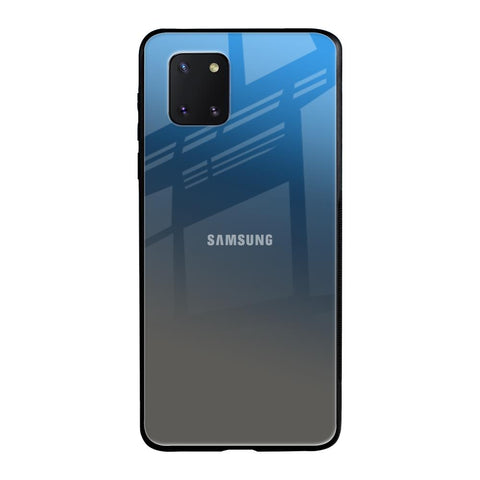 Blue Grey Ombre Samsung Galaxy Note 10 lite Glass Back Cover Online
