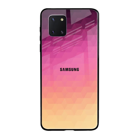 Geometric Pink Diamond Samsung Galaxy Note 10 lite Glass Back Cover Online