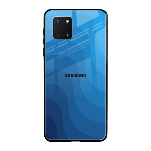 Blue Wave Abstract Samsung Galaxy Note 10 lite Glass Back Cover Online