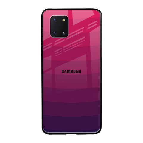 Wavy Pink Pattern Samsung Galaxy Note 10 lite Glass Back Cover Online