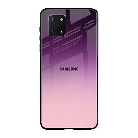 Purple Gradient Samsung Galaxy Note 10 lite Glass Back Cover Online